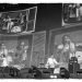 Festival stage with television streaming backdrop