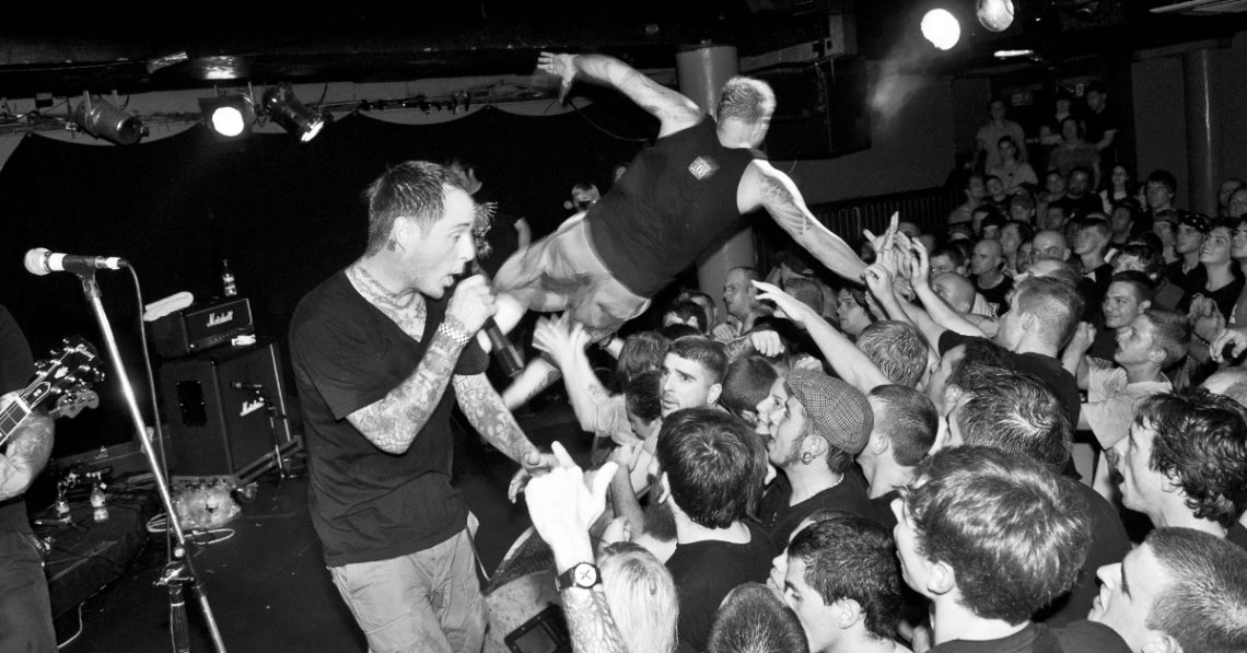 H2O stage-diver at London gig