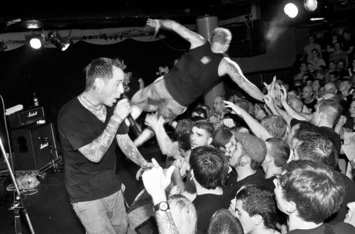 H2O stage-diver at London gig