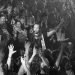 Michael Franti performing from the crowd at his gig in London in 2016