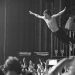 Cage The Elephant's Matt Shultz diving into the crowd at their gig in London in 2016.